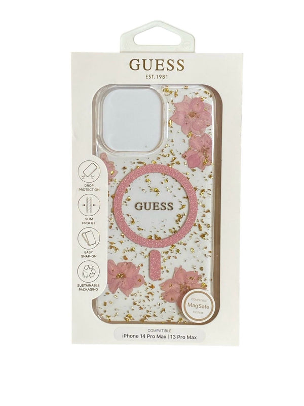 Funda Guess Floral MagSafe – iPhone 14/13 Pro Max