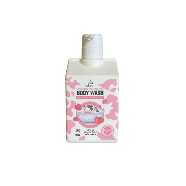 Quret – Gel de Baño Fresa & Colágeno (500 ml)