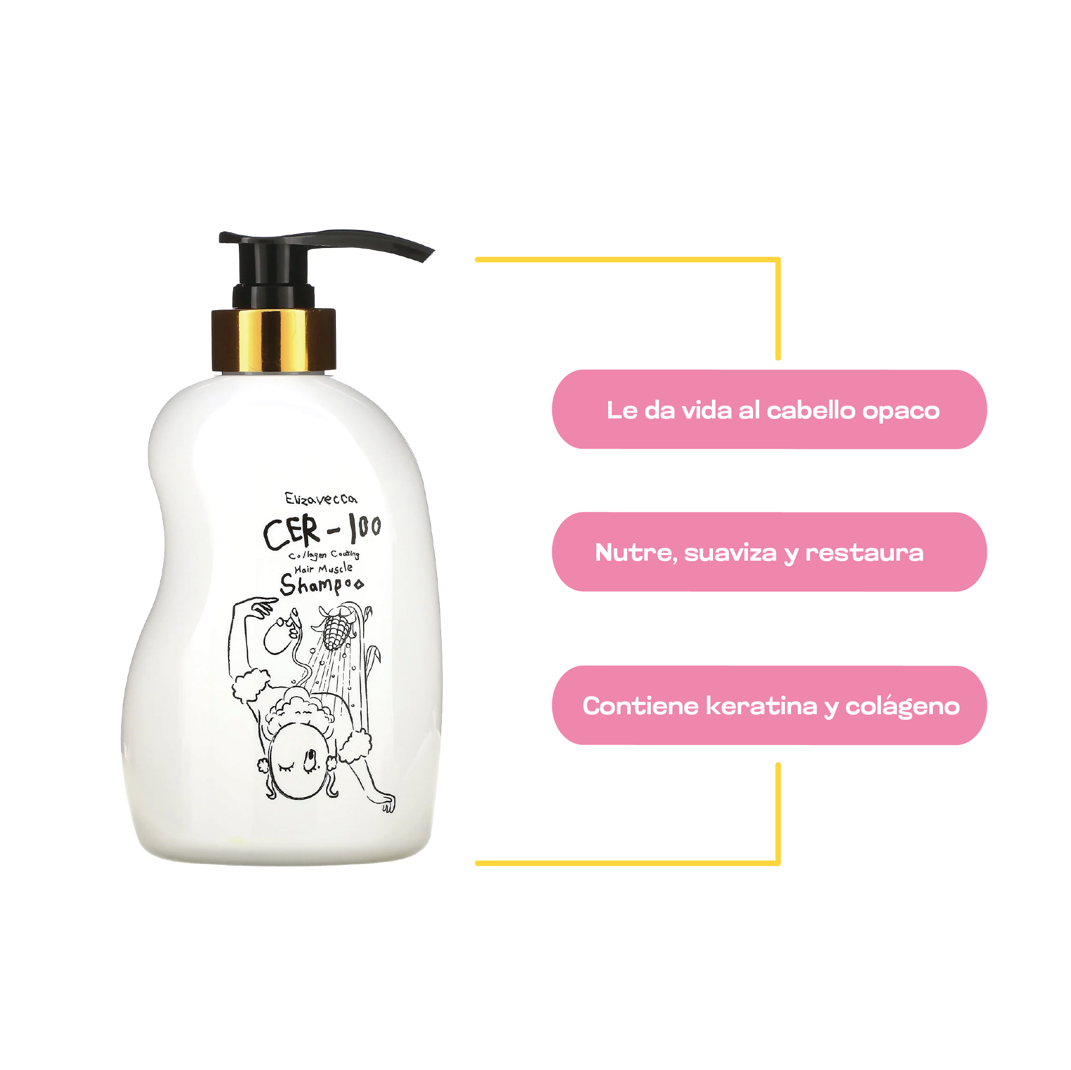 Shampoo Elizavecca CER-100 – 500 ml