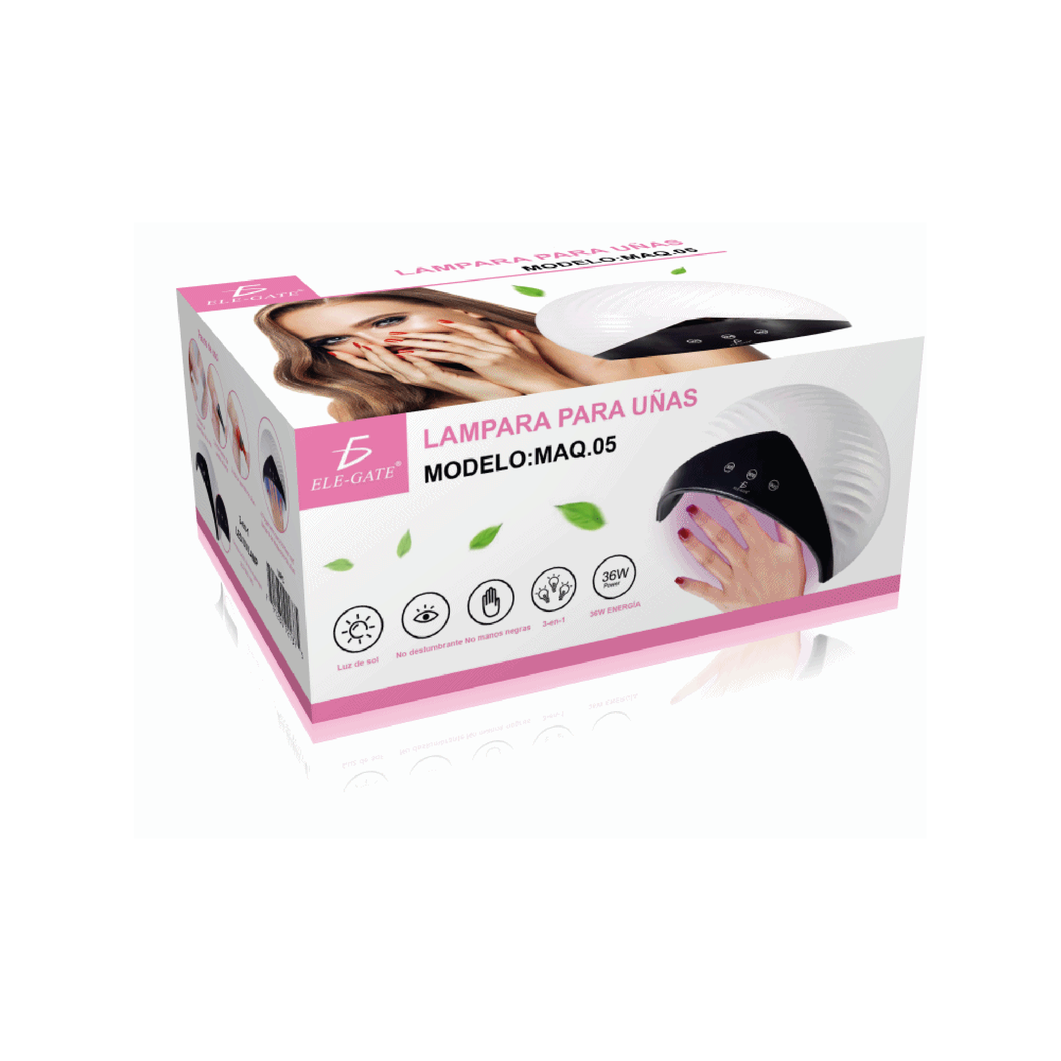 Lámpara de Uñas Portátil 150W – 12 LED UV/LED